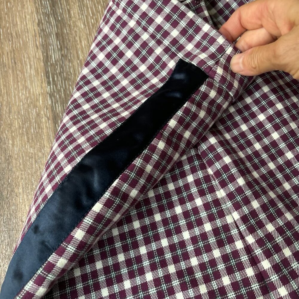 NWOT Burberry Checked Pattern Mini Skirt - Size US 8 - Picture 5 of 8